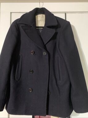 Denim & Supply Ralph Lauren Navy Double-Breasted Peacoat